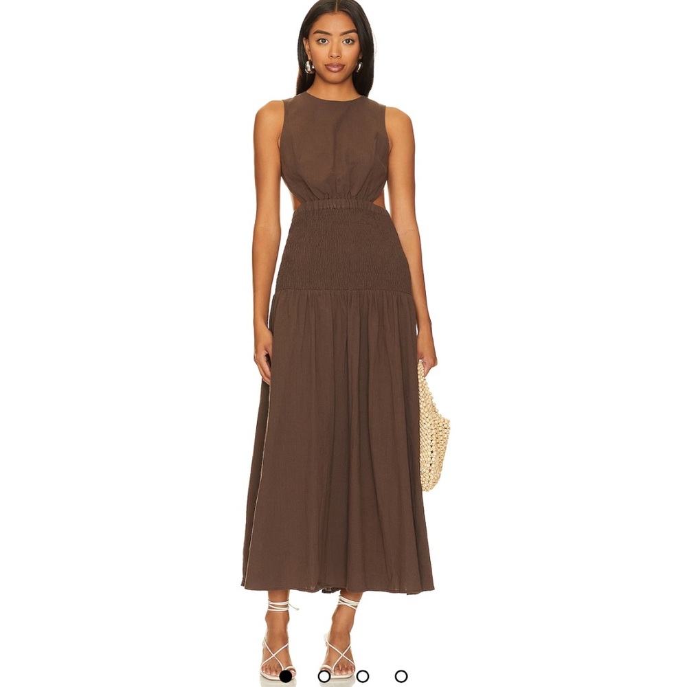 REVOLVE Brown Sleeveless Maxi Dress